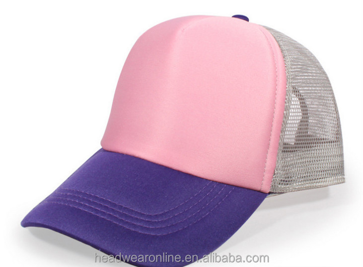 custom colorful 5 panel mesh Men's and women's hats with without logo Baseball cap trucker caps