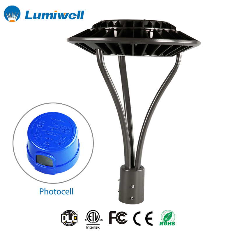 IP65 Waterproof Led Garden Light Fixtures Post Top Area Light with 5 Years Warranty