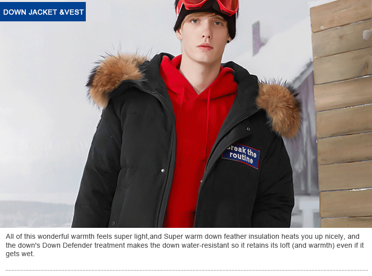 RYH523 Cheap fashion design outdoor clothing men wholesale down jacket for winter