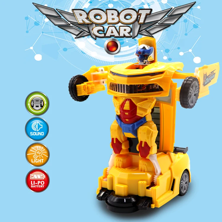 Wholesale new funny kids gift remote control deformation robot car toy for children