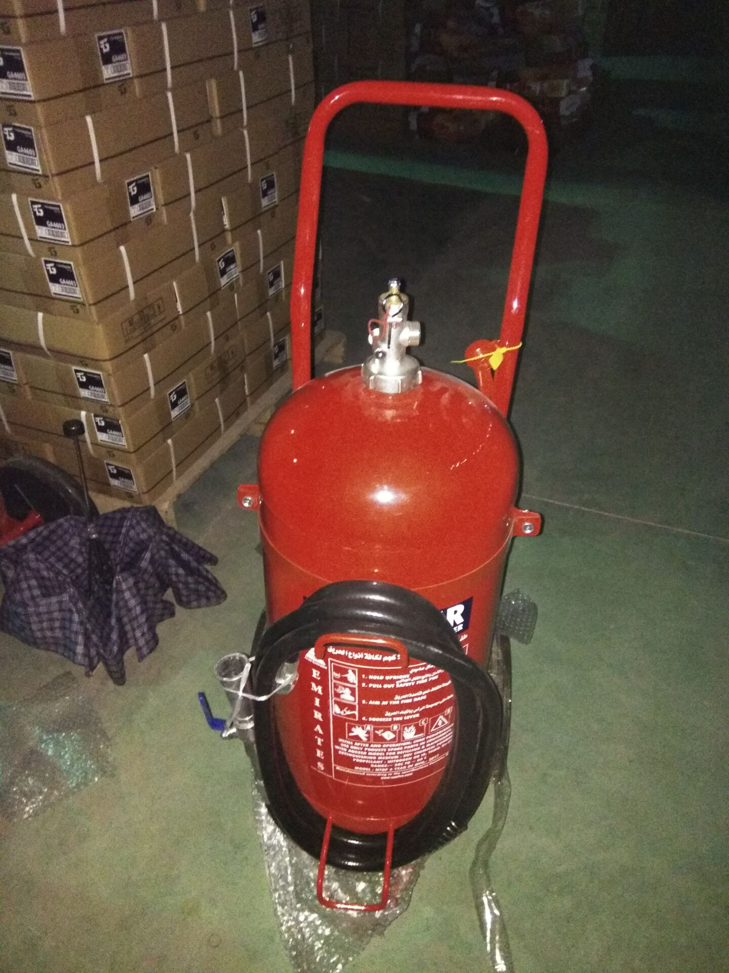 Wheeled fire extinguisher  Trolley 25KG/ 50KG