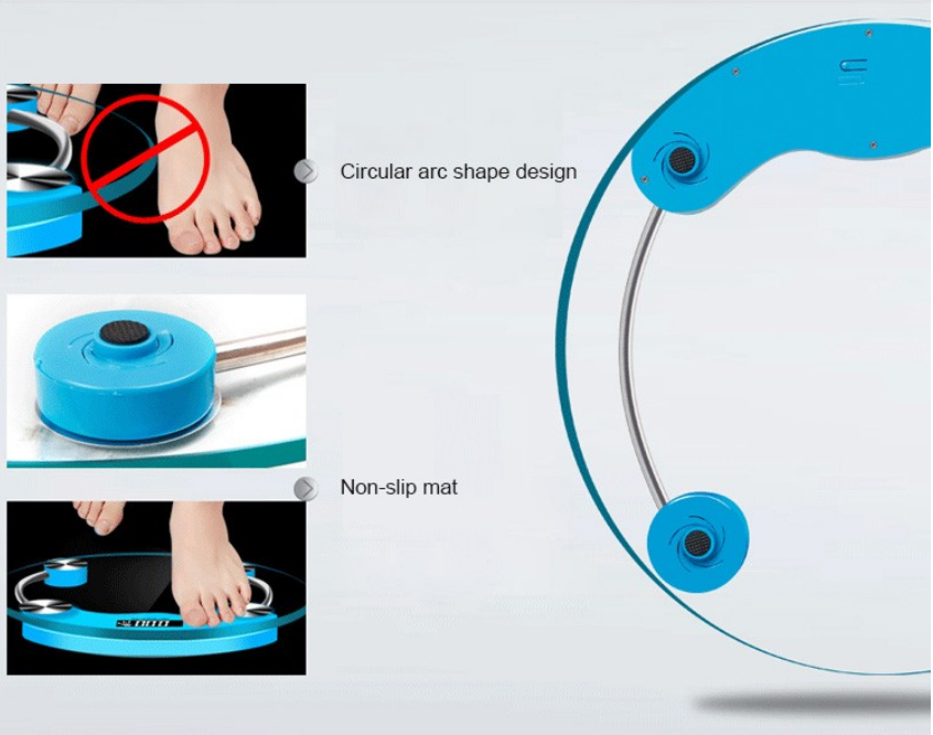 180kg glass calibrate digital weight bathroom scale