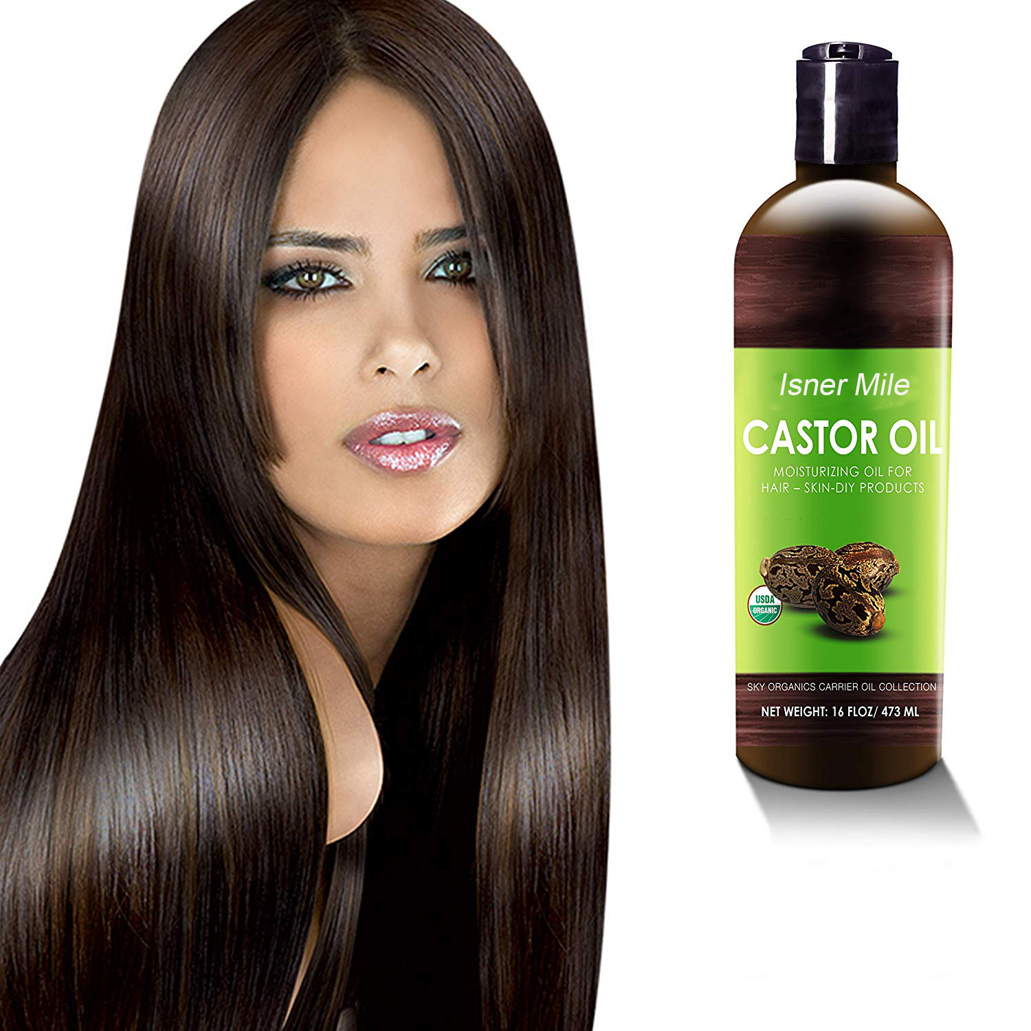 OEM ODM 100% Pure Castor Oil Organic Castor Oil For Hair Eyebrow Eyelash Beard Growth skin care miracle oil