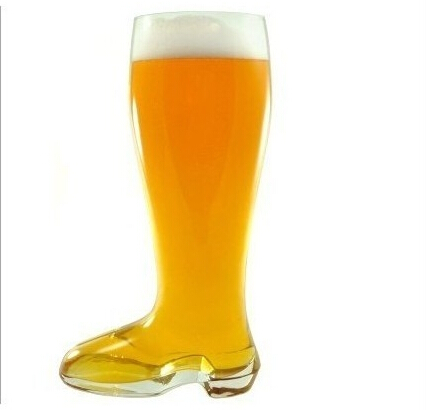 Glass Beer Boot 1 Liter Glass Beer Mugs/glasses Oktober Fest Style
