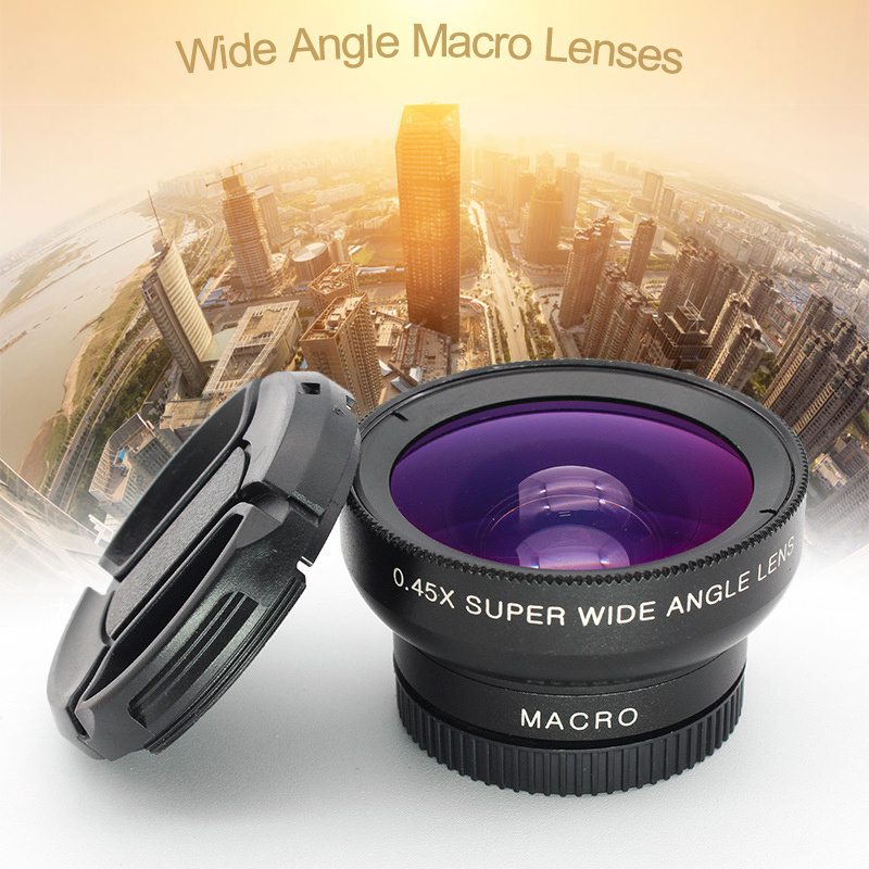 Amazon Top Seller Wide Angle 0.45X Macro Mobile Camera Phone Lens For Photography Mobile Phone & Accessories