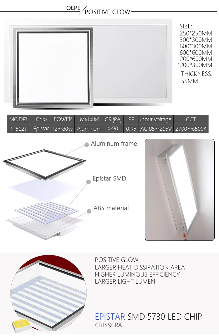 36W 2.4G RF Wireless Control Panel Light CCT Dimmable Double Color Ultra Slim LED Panel Light