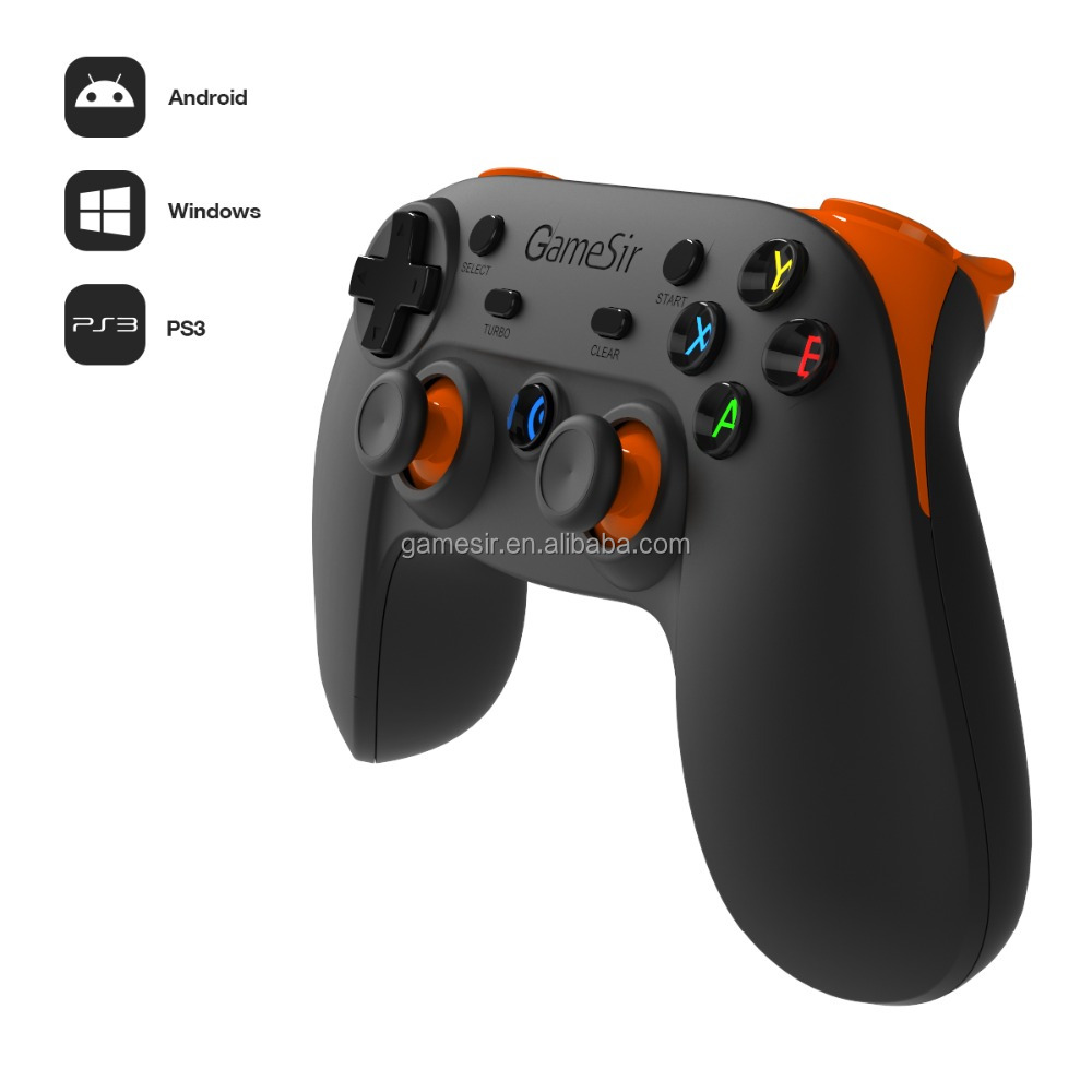 Joypads portáteis gamesir controlador de jogo sem fio para computador
