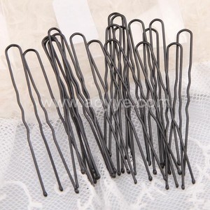 Hair accessories Fashion blonde hair bobbys pins ripple black U shape hairpins