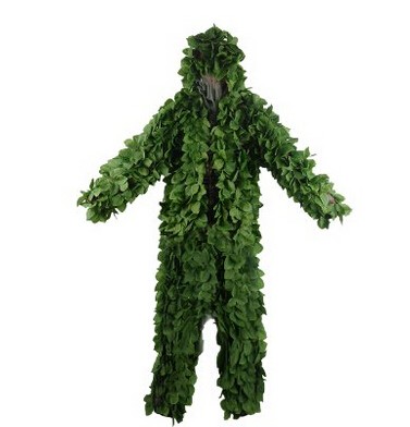 2019 3D Green Leaf Hooded Ghillie Suit