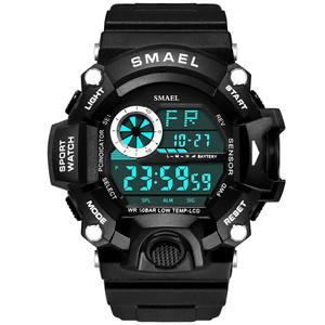 Plastic Led Clock Waterproof Sport Men Military SMAEL 1385B Digital Watch