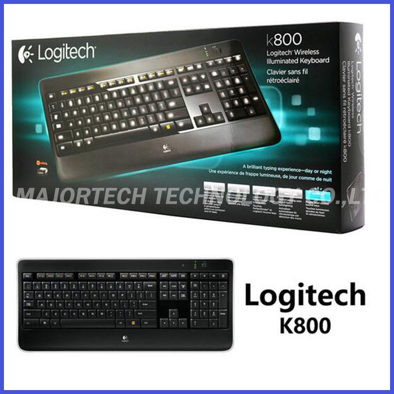 Logitech K800 Wireless Backlit Keyboard - 2.4G Usb with Unifying