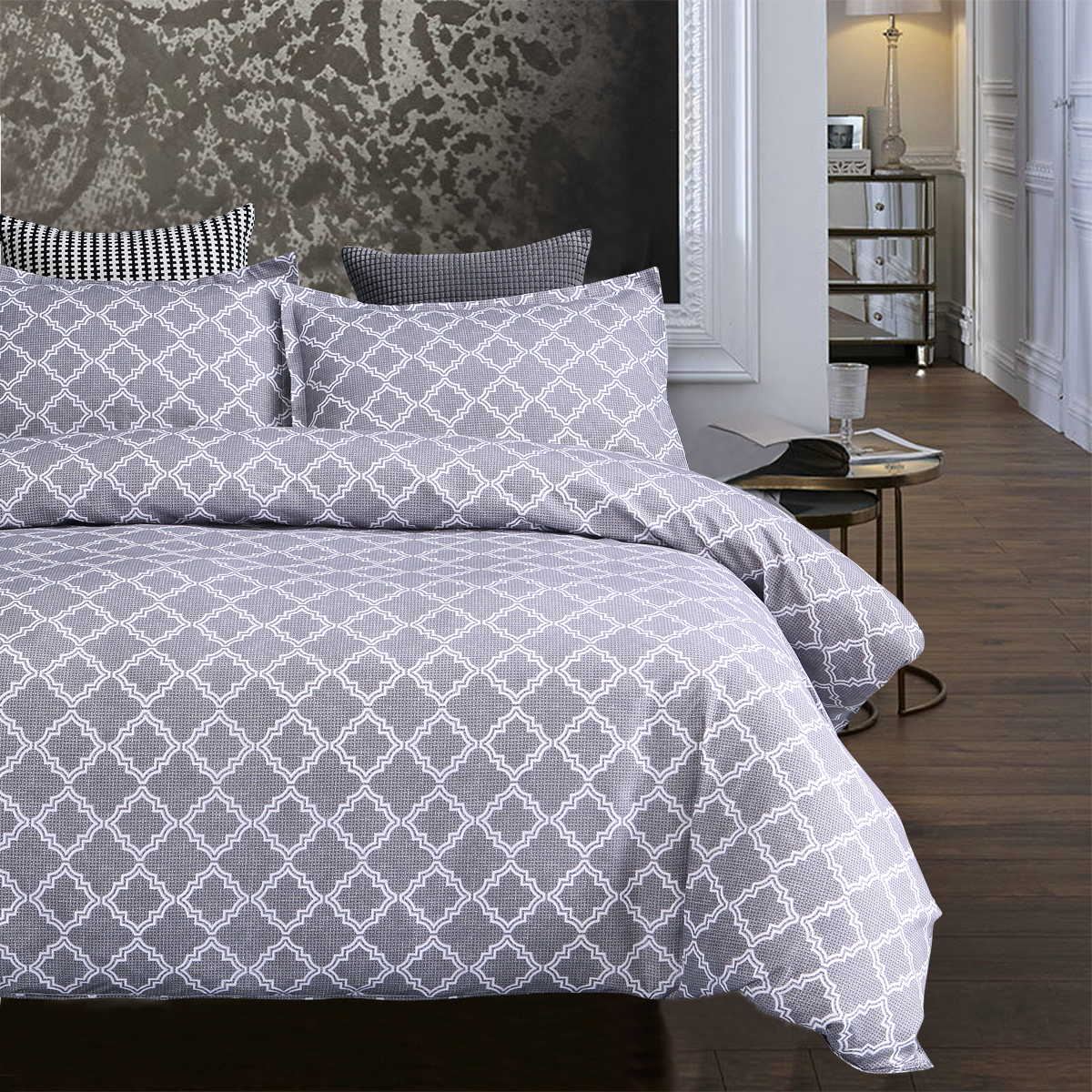 100% Polyester  Microfiber quilt bedspread- turkish bedding article- Comforter set- quilt- duvet covers-  bed sheet set in bag
