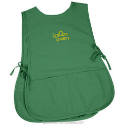 Vest apron Cobbler Smock Apron with large pouch divided into three pockets