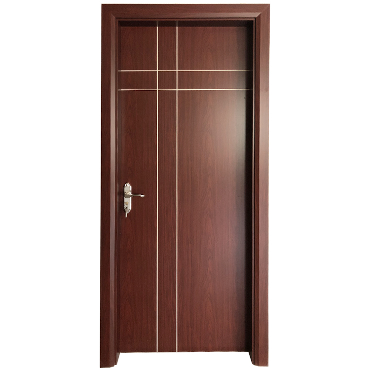 Waterproof Eco-Friendly Wooden Plastic Panel Modern Bathroom Design Interior WPC Door