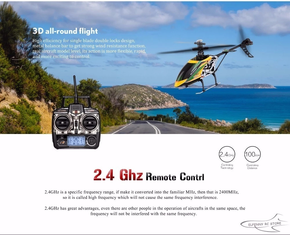 WLtoys V912 2.4G 4Ch RC Outdoor Toy Helicopter with