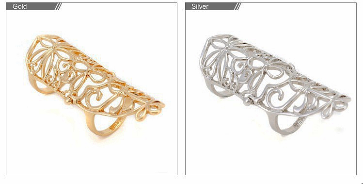 New Woman Latest Design Picture Lady Girl Long Gold Finger Ring