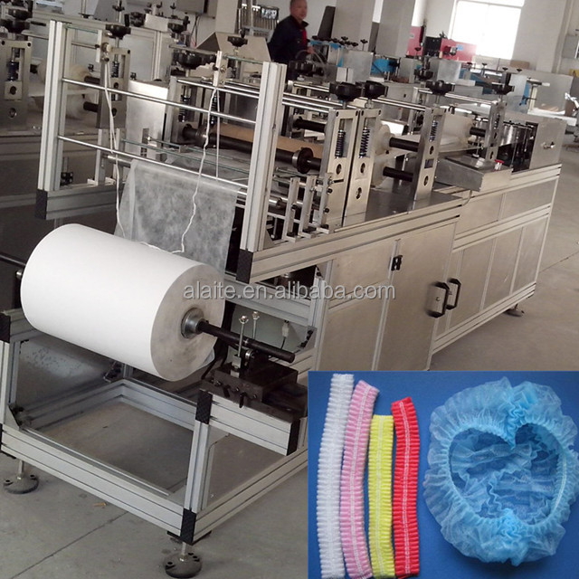 ALT-500 Blue Nonwoven Strip Cap Disposable Cap Making Machine