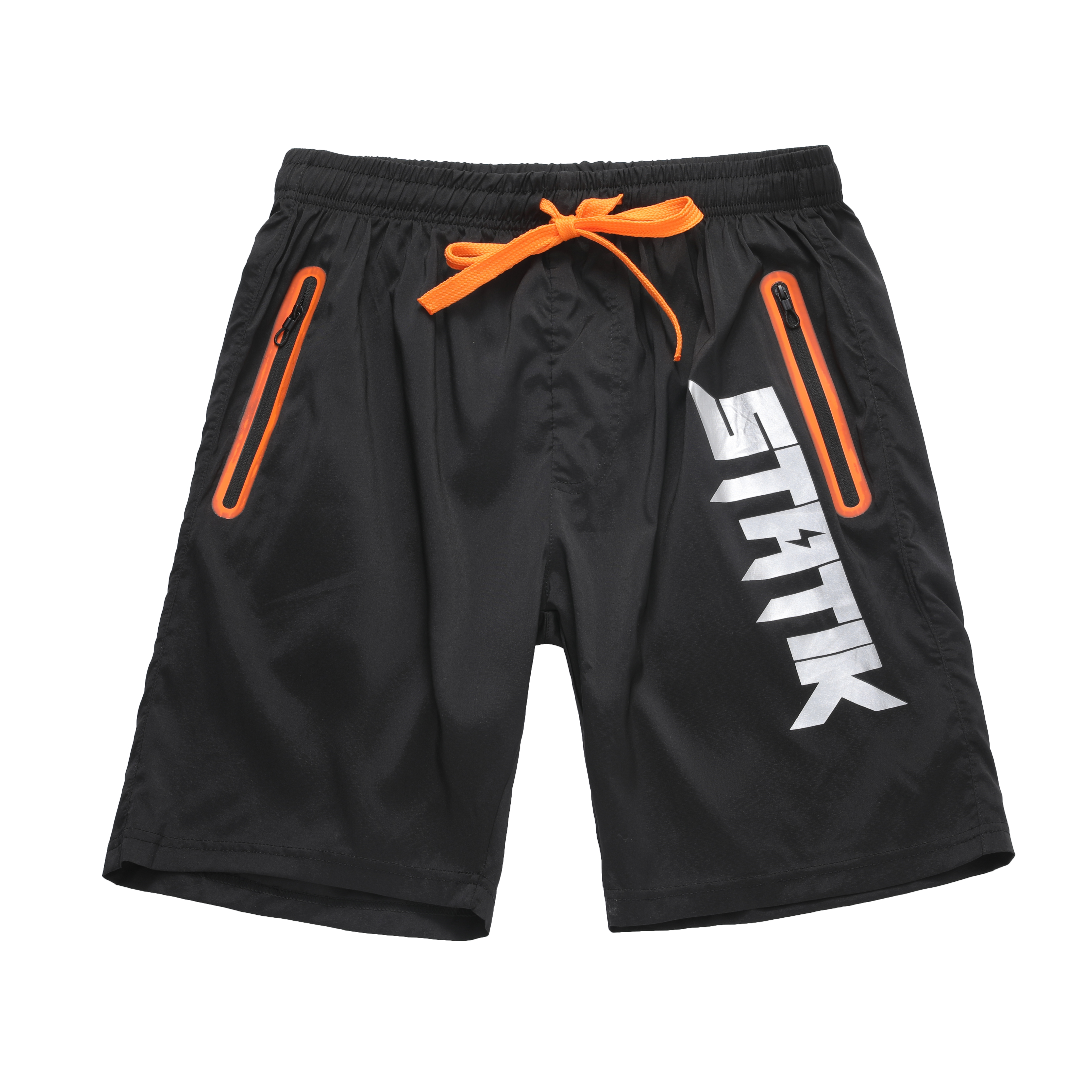 Модные дышащие мужские светоотражающие повседневные шорты из полиэстера с логотипом на заказ