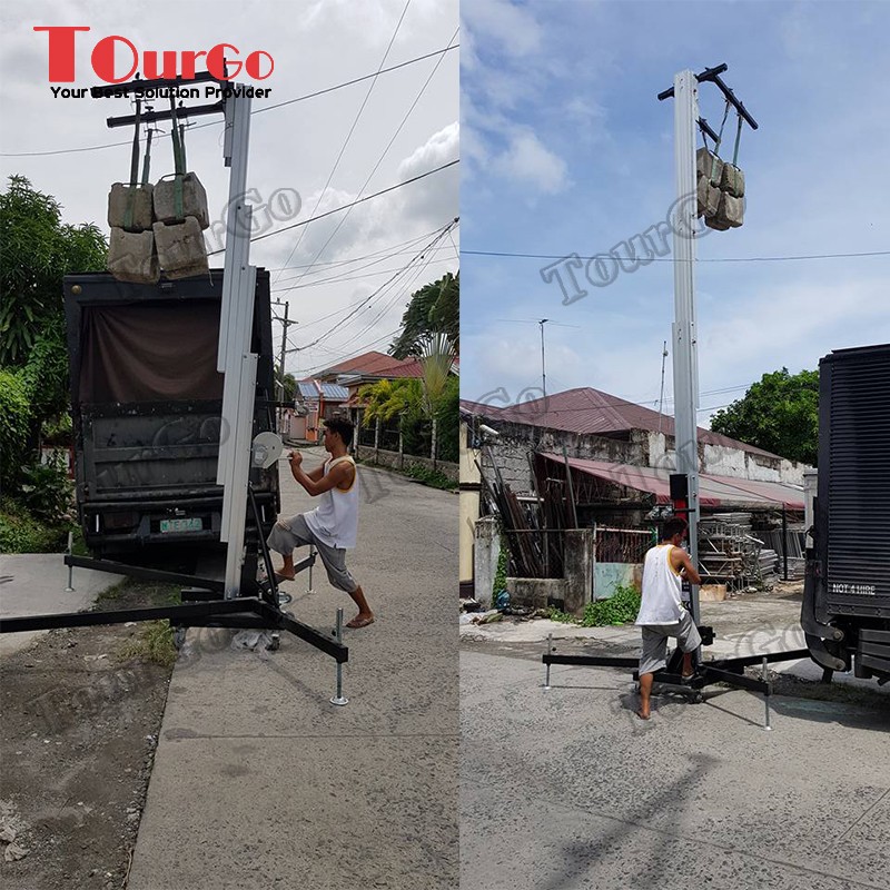TourGo Aluminum Speaker Line Array Truss Tower for Concert Stage