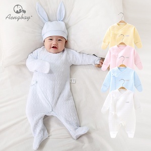 Q014H2 100% Cotton Printed Fabric Infant Wear 0-3 months baby clothes