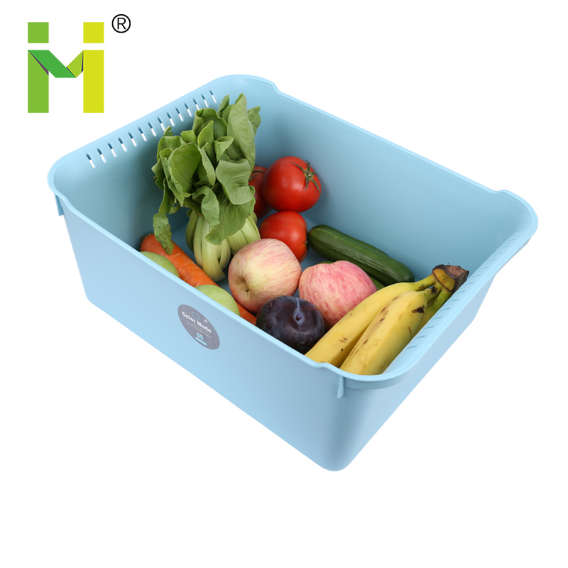 Pp бытовые кухонные использования большого размера квадратной формы пластиковые глубокие ручной насос для мытья посуды чаша с емкостью для слива