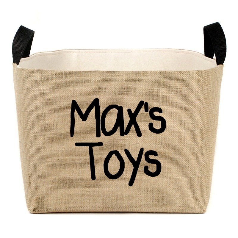 home storage organization jute toy storage basket