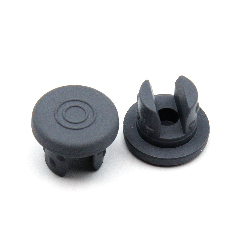 20 мм шлицевые серые бромобутилкаучуковые заглушки, 2 ножки для замораживания