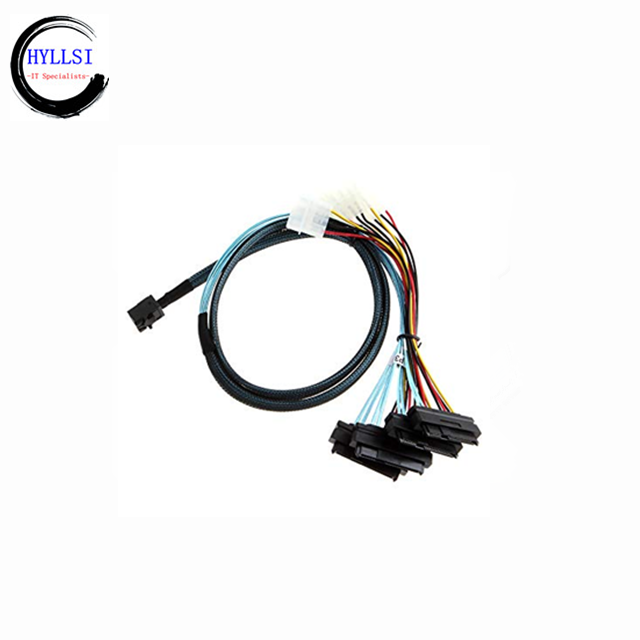 SFF-8611 to SFF-8611 Cable 0.5m Server HDD Data Transmission Cable High Speed Mini SAS Cord for Data Transmission