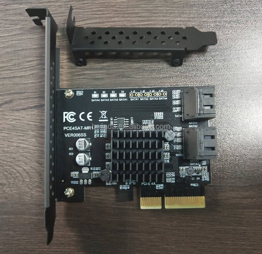 Scheda Controller PCI Express 4 Porte SATA III - Chipset Marvell 88SE9230, Supporto RAID 0,1,10 - Foto 2