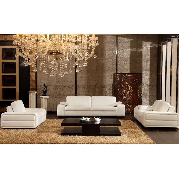 Custom Made Cowhide Contemporary Sofa Italian Leather Couch Modern