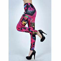 Rosa leggings leggings de super-heróis leggings muito