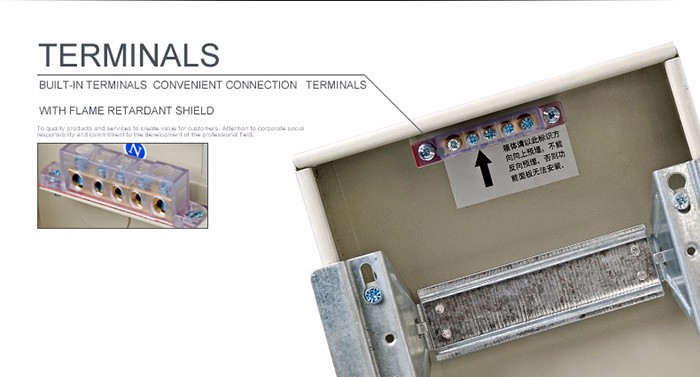 White color and PC material panel 4 way electrical behind wall junction box