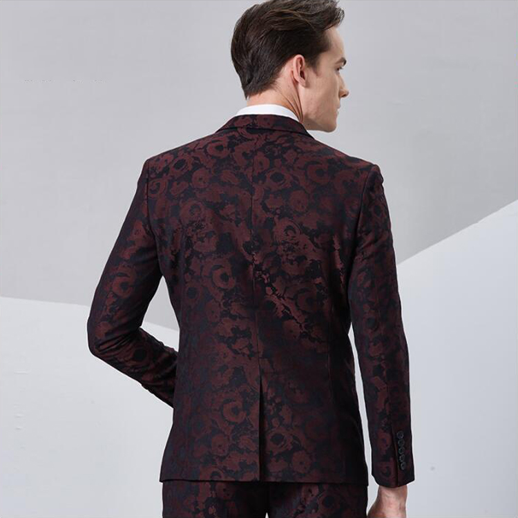 Jackets+Pants wholesale tailored suit 100%wool custom made red or blue tuxedo italian wedding suits for men