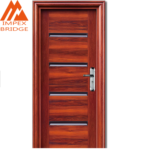 Alta Qualidade Hotel de Casa Exterior Da Porta de Aço Galvanizado Preço + porta de aço blindada de segurança portas de segurança em aço inoxidável +