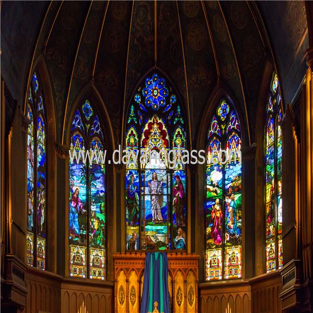 Janelas em estilo europeu tiffany feito por manchado de vidro para a decoração do painel