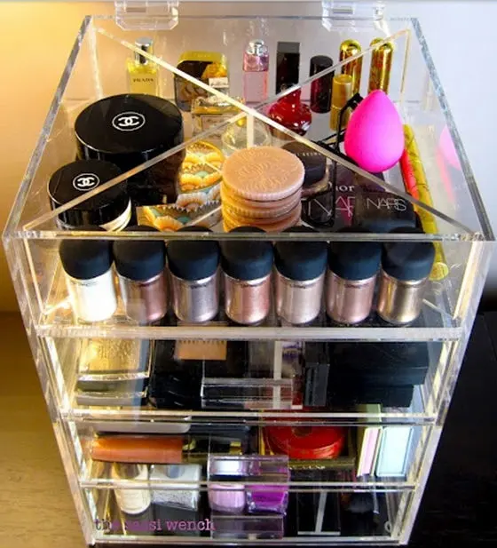 Acrylic Plastic Storage Boxes For Opi Nail Polish With Drawer