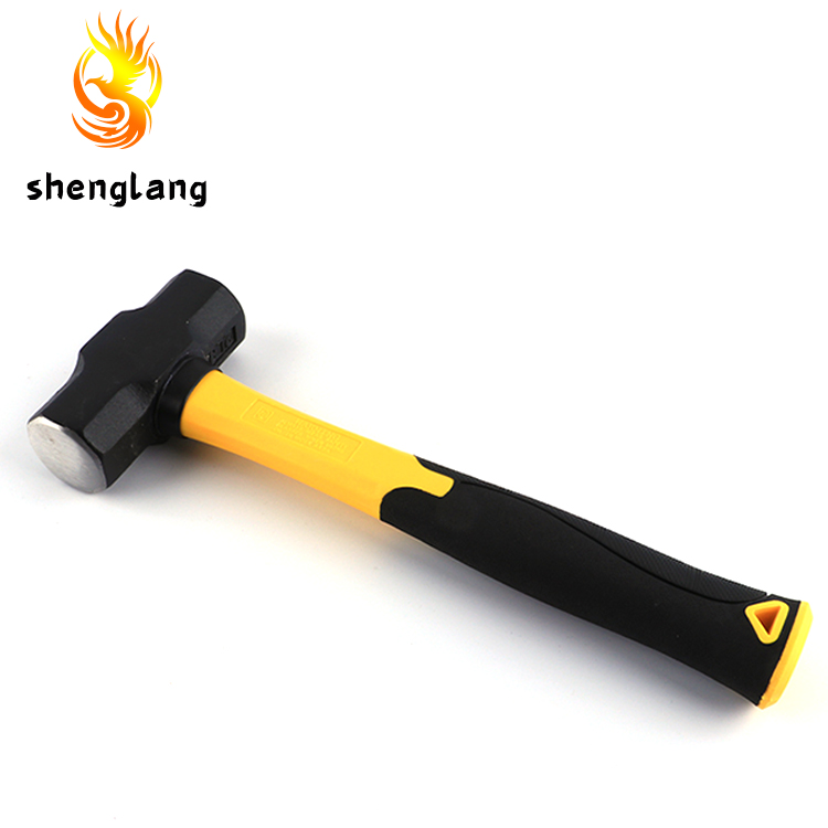 Double-Face Octagonal Sledge Hammer With Fiberglass Handle
