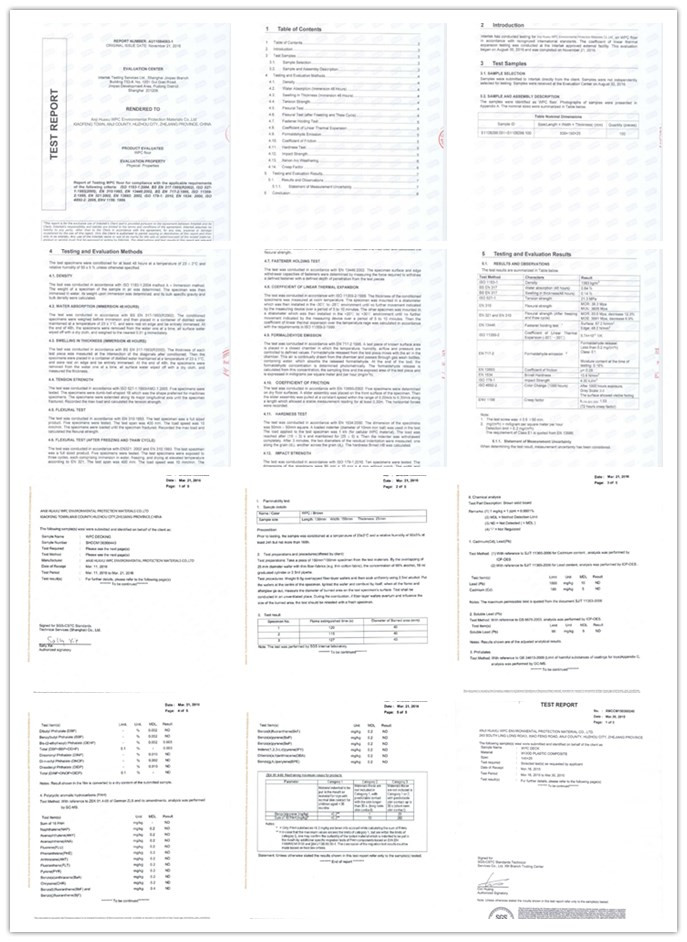 Co-extrusion engineering composite wood outdoor WPC flooring