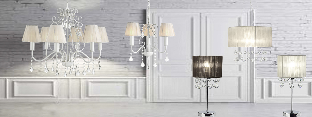 Marie therese 8 light white acrylic crystal chandelier pendant lights