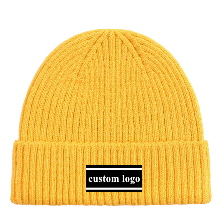 Рекламная китайская оптовая продажа, индивидуальный дизайн, вышитая шапочка, рекламная шапочка с вышитым логотипом, индивидуальная зимняя шапка