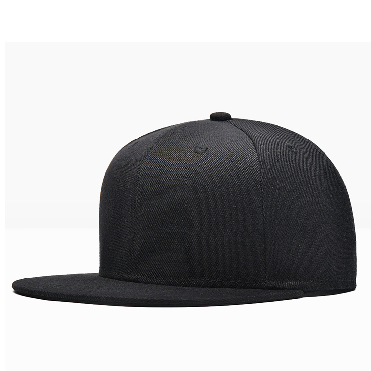 black moulded melton flat cap
