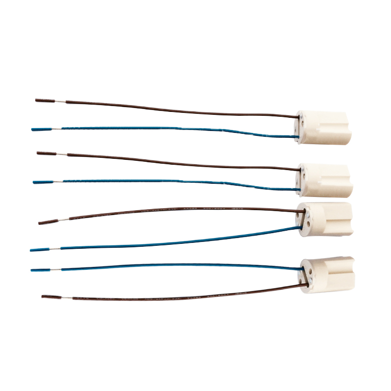 Base della lampada a LED G9 di alta qualità 250V 2A 18cm Portalampada alogeno tipo G9 in ceramica per lampadina a LED G9