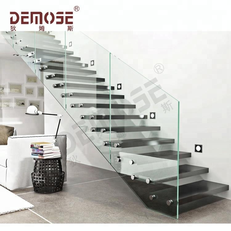 Простое Стекло и дерева лестницы