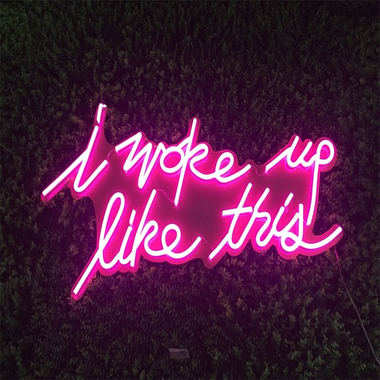 China Fábrica LEVOU Cor RGB Sinal da Luz de Néon Acrílico Letras do Sinal de Néon Atacado Personalizado para o Evento