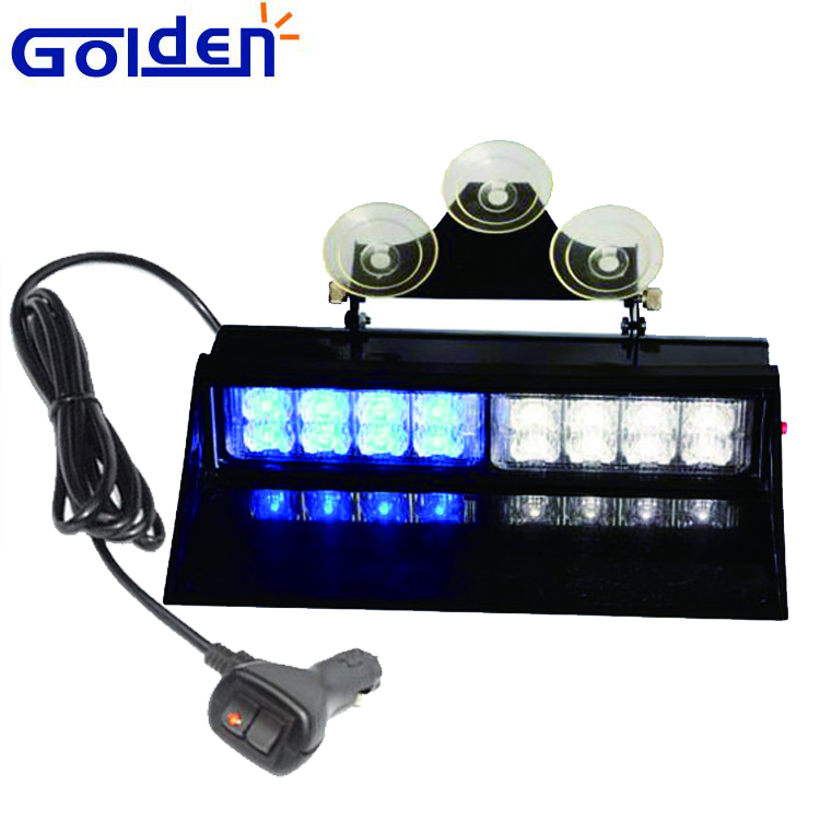 Мигающий светодиод приборная панель всасывания горы синий аварийного подкладке свет бар для автомобиля грузовик POV