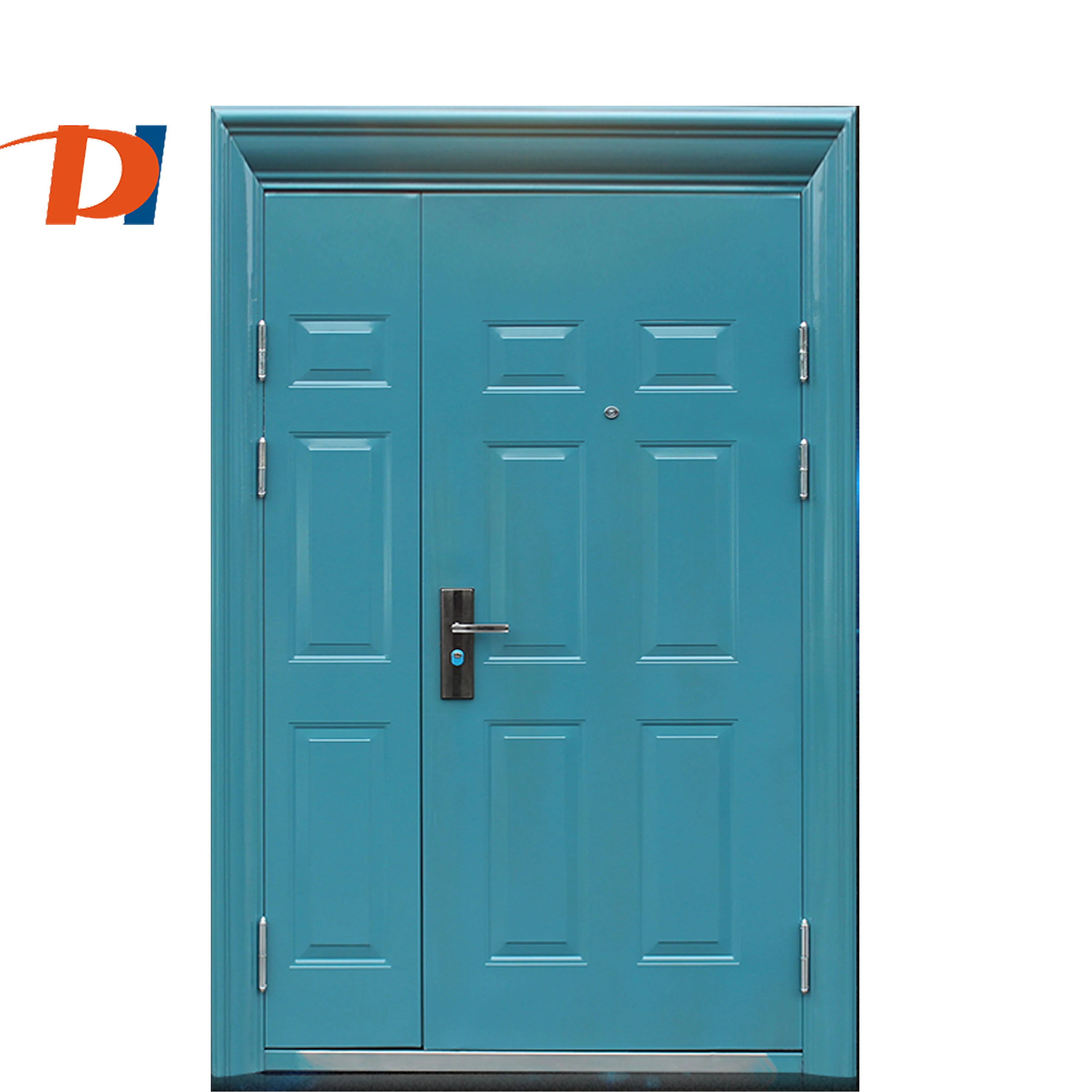 Portes et fenêtres en acier cadres/en acier de sécurité porte à double battant/fer en métal à double porte