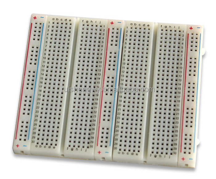 6Pcs Mini Protoboard sin Soldadura Placa Experimental SYB-170 plataforma 170 puntos Tie