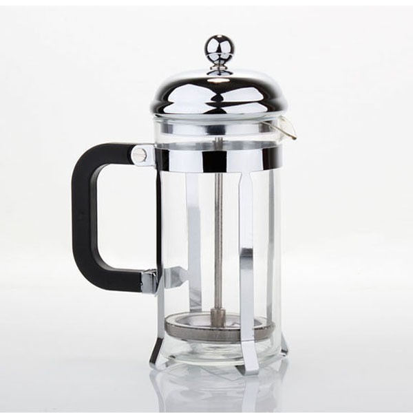 French Press Coffee Maker / Glass Carafe and Sturdy Metal Frame: 34 oz (8 cup) capacity; smooth plunger