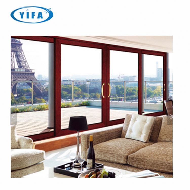 عالية الجودة الصف فلوريدا القياسية الحرارية كسر السكنية باب منزلق من الألمونيوم مع الأمن شبكة