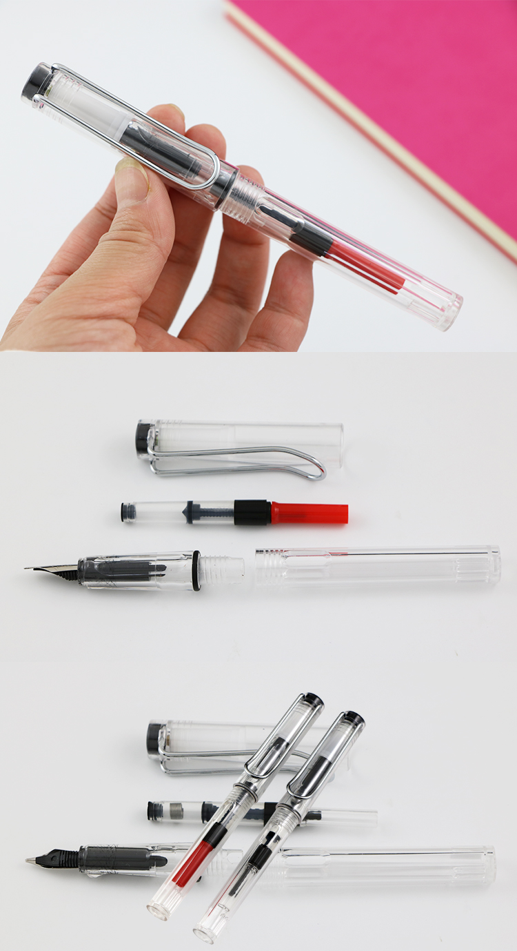 5pcs Tibetan Brass Flat Head Fountain Pen Nib Set Calligraphy Practice